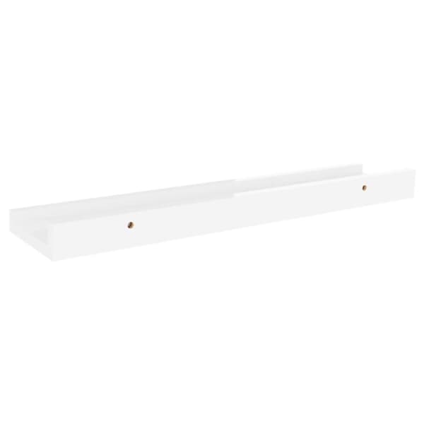 vidaXL væghylder 4 stk. 40x9x3 cm hvid højglans