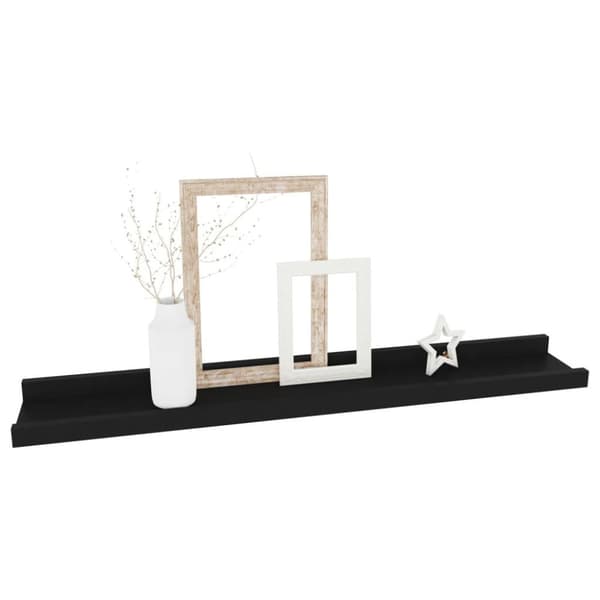 vidaXL væghylder 4 stk. 60x9x3 cm sort