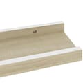 Miniatyrbillede 7 af 11: vidaXL væghylder 2 stk. 40x9x3 cm hvid og sonoma-eg
