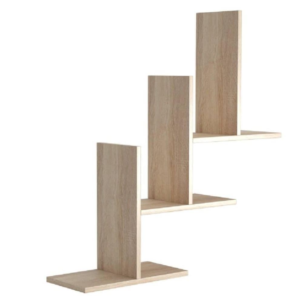 Homemania Vägghyllor Eclipse 80x20x81,8 cm sonoma