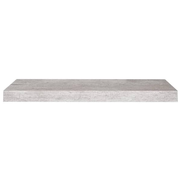vidaXL Flytende vegghyller 4 stk betonggrå 60x23,5x3,8 cm MDF