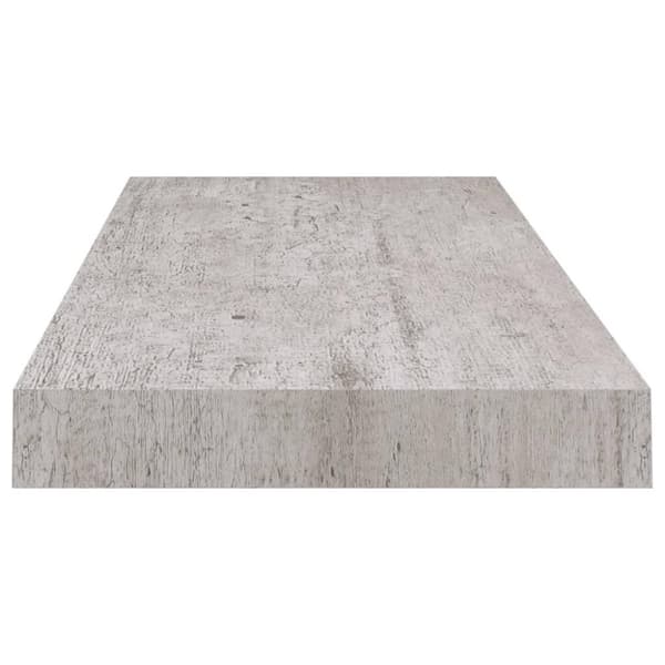 vidaXL Flytende vegghyller 4 stk betonggrå 60x23,5x3,8 cm MDF
