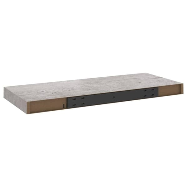 vidaXL Flytende vegghyller 4 stk betonggrå 60x23,5x3,8 cm MDF