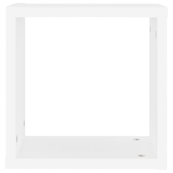 vidaXL væghylder 2 stk. 30x15x30 cm kubeformet hvid