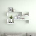 Miniatyrbilde 9 av 10: vidaXL Vegghyller 2 stk hvit 100x15x20 cm sponplate
