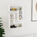 Miniatyrbild 9 av 9: vidaXL Vägghyllor 2 st vit 50x15x50 cm spånskiva