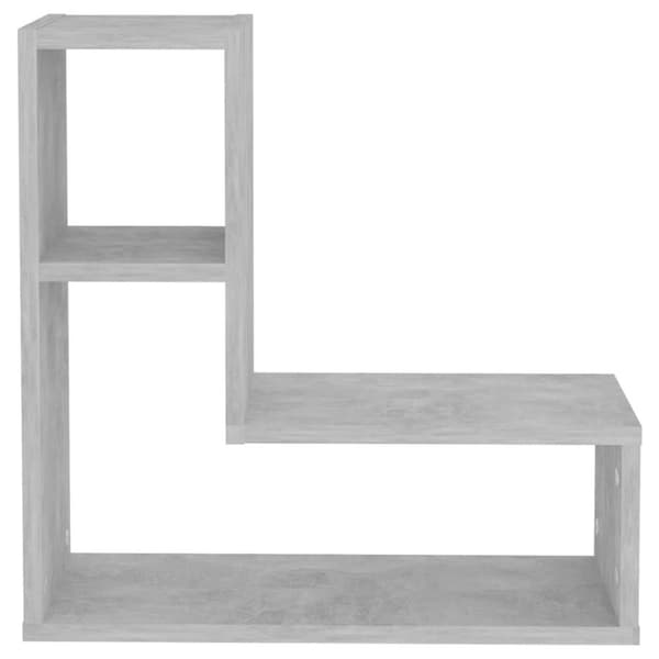 vidaXL Vägghyllor 2 st betonggrå 50x15x50 cm konstruerat trä