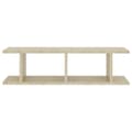 Miniatyrbilde 5 av 9: vidaXL Vegghyller 2 stk sonoma eik 75x18x20 cm konstruert tre