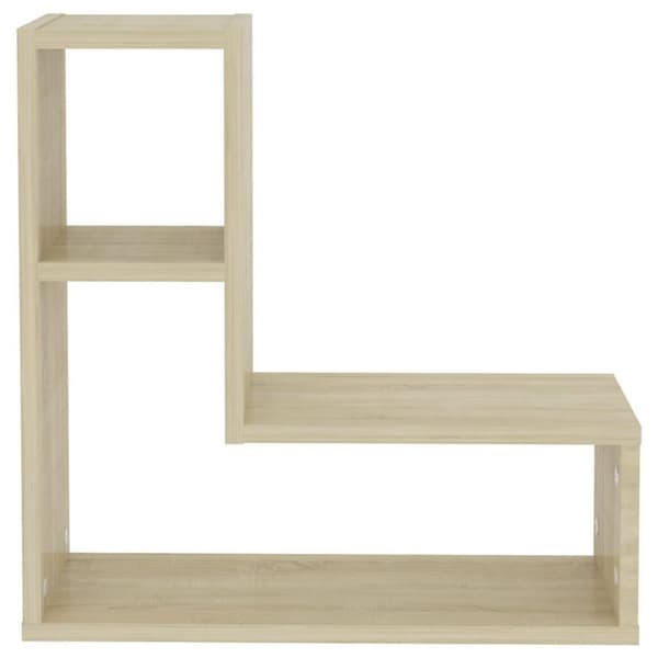 vidaXL væghylder 2 stk. 50x15x50 cm spånplade sonoma-eg