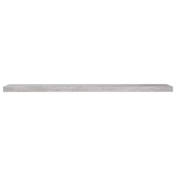 vidaXL væghylder 2 stk. 120x23,5x3,8 cm MDF betongrå
