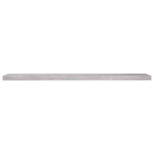 vidaXL Flytende vegghylle betonggrå 120x23,5x3,8 cm MDF
