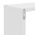 Miniatyrbilde 7 av 10: vidaXL Vegghyller 2 stk høyglans hvit 100x15x20 cm sponplate