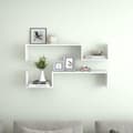 Miniatyrbilde 10 av 10: vidaXL Vegghyller 2 stk høyglans hvit 100x15x20 cm sponplate