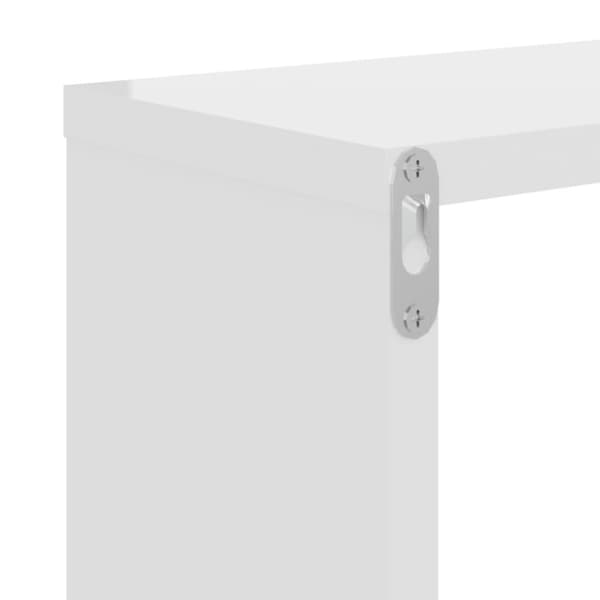 vidaXL væghylder 2 stk. 100x15x20 cm spånplade hvid højglans