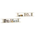 Miniatyrbilde 3 av 9: vidaXL Vegghyller 2 stk sonoma eik 105x18x20 cm sponplate