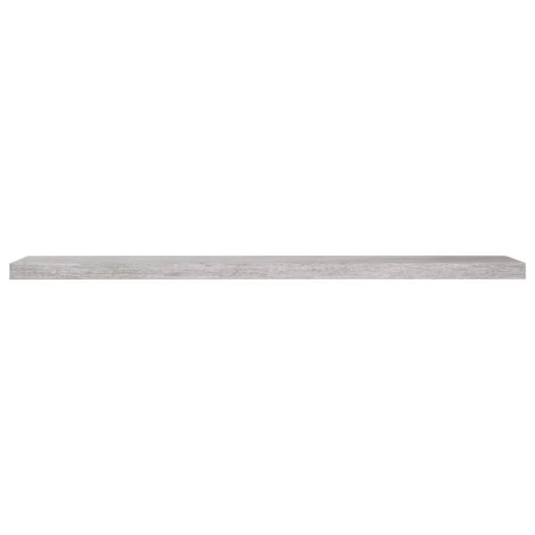 vidaXL væghylder 4 stk. 120x23,5x3,8 cm MDF betongrå