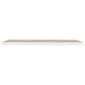 Miniatyrbilde 7 av 9: vidaXL Flytende vegghyller 2 stk eik og hvit 120x23,5x3,8 cm MDF