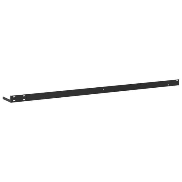 vidaXL Flytende vegghyller 2 stk eik og hvit 120x23,5x3,8 cm MDF