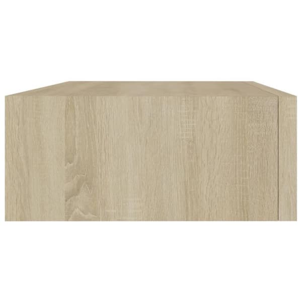 vidaXL Väggmonterad låda ek 40x23,5x10 cm MDF