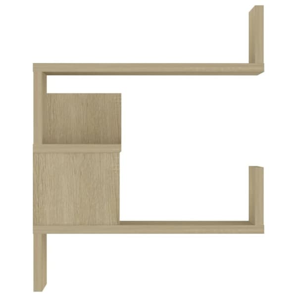 vidaXL Veggmontert hjørnehylle sonoma eik 40x40x50 cm konstruert tre