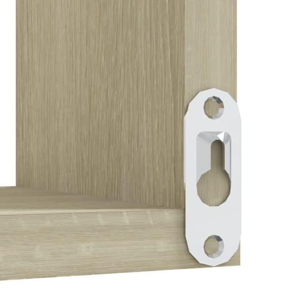 vidaXL Veggmontert hjørnehylle sonoma eik 40x40x50 cm konstruert tre