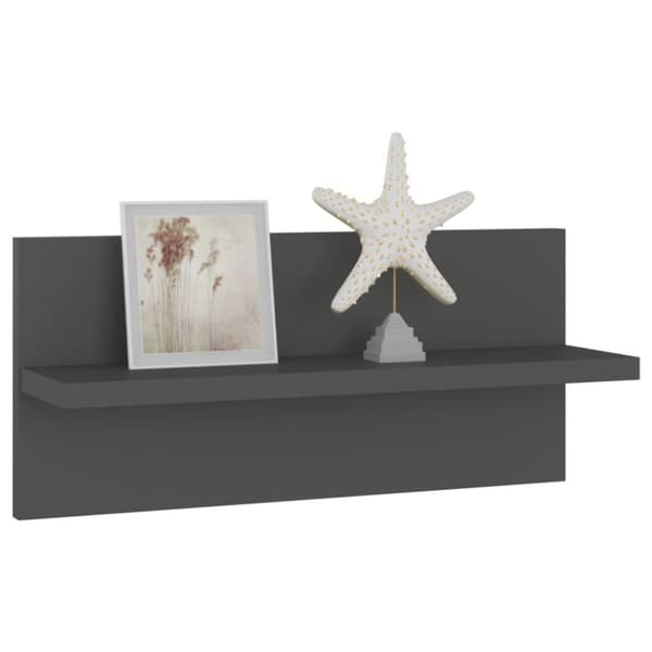 vidaXL Vägghyllor 4 st grå 40x11,5x18 cm spånskiva