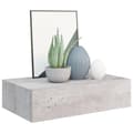 Miniatyrbilde 3 av 11: vidaXL Veggmonterte skuffehyller 2 stk betonggrå 40x23,5x10 cm MDF