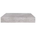 Miniatyrbild 5 av 10: vidaXL Svävande vägghyllor 2 st betonggrå 23x23,5x3,8 cm MDF