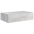 Miniatyrbilde 1 av 9: vidaXL Veggmontert skuffehylle betonggrå 40x23,5x10 cm MDF