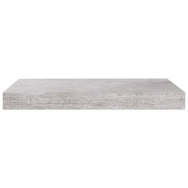 vidaXL Flytende vegghyller 4 stk betonggrå 40x23x3,8 cm MDF