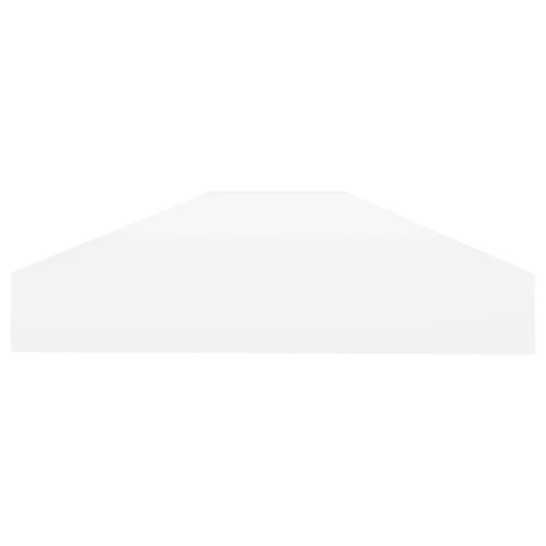 vidaXL svævehylde 90x23,5x3,8 cm MDF egetræsfarve og hvid