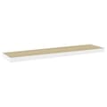 Miniatyrbillede 4 af 6: vidaXL svævehylder 2 stk. 90x23,5x3,8 cm MDF egetræsfarve og hvid