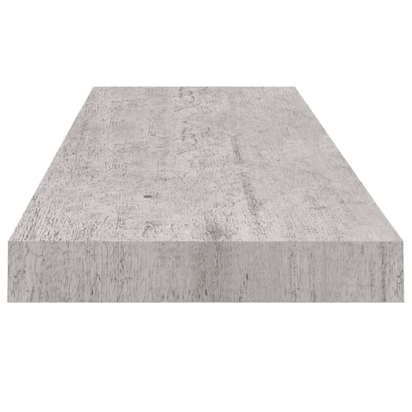 vidaXL Flytende vegghylle betonggrå 80x23,5x3,8 cm MDF