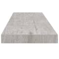 Miniatyrbilde 7 av 9: vidaXL Flytende vegghyller 2 stk betonggrå 80x23,5x3,8 cm MDF