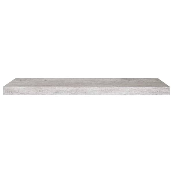 vidaXL væghylder 2 stk. 80x23,5x3,8 cm MDF betongrå