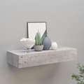 Miniatyrbilde 10 av 10: vidaXL Veggmontert skuffehylle betonggrå 60x23,5x10 cm MDF