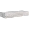 Miniatyrbilde 1 av 10: vidaXL Veggmontert skuffehylle betonggrå 60x23,5x10 cm MDF