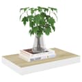 Miniatyrbillede 4 af 9: vidaXL væghylder 4 stk. 50x23x3,8 cm MDF egetræsfarve og hvid