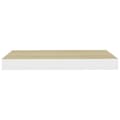 Miniatyrbillede 6 af 9: vidaXL væghylder 4 stk. 50x23x3,8 cm MDF egetræsfarve og hvid
