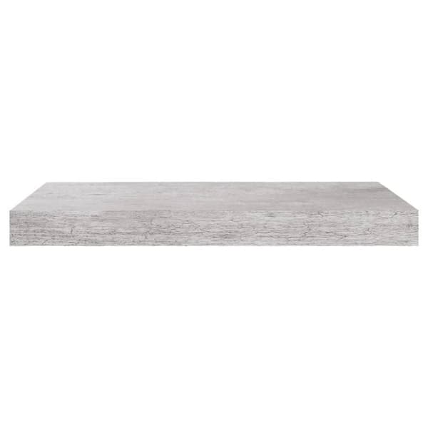 vidaXL væghylder 4 stk. 50x23x3,8 cm MDF betongrå