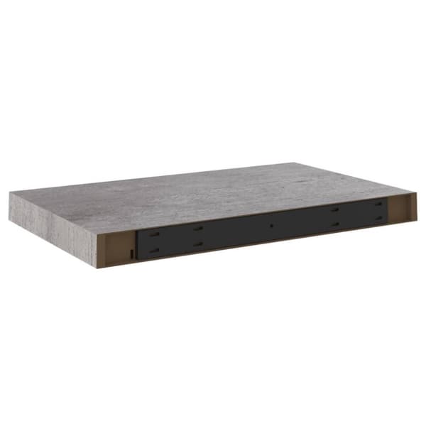 vidaXL væghylder 4 stk. 50x23x3,8 cm MDF betongrå