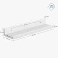 Pikkukuva 7 / 8: 3-pack Tavelhylla / Vägghylla Vit 38 x 10 x 5 cm