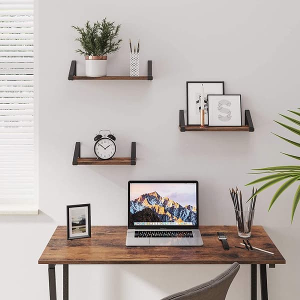Vägghyllor 3-pack - Hyllplan i industriell design