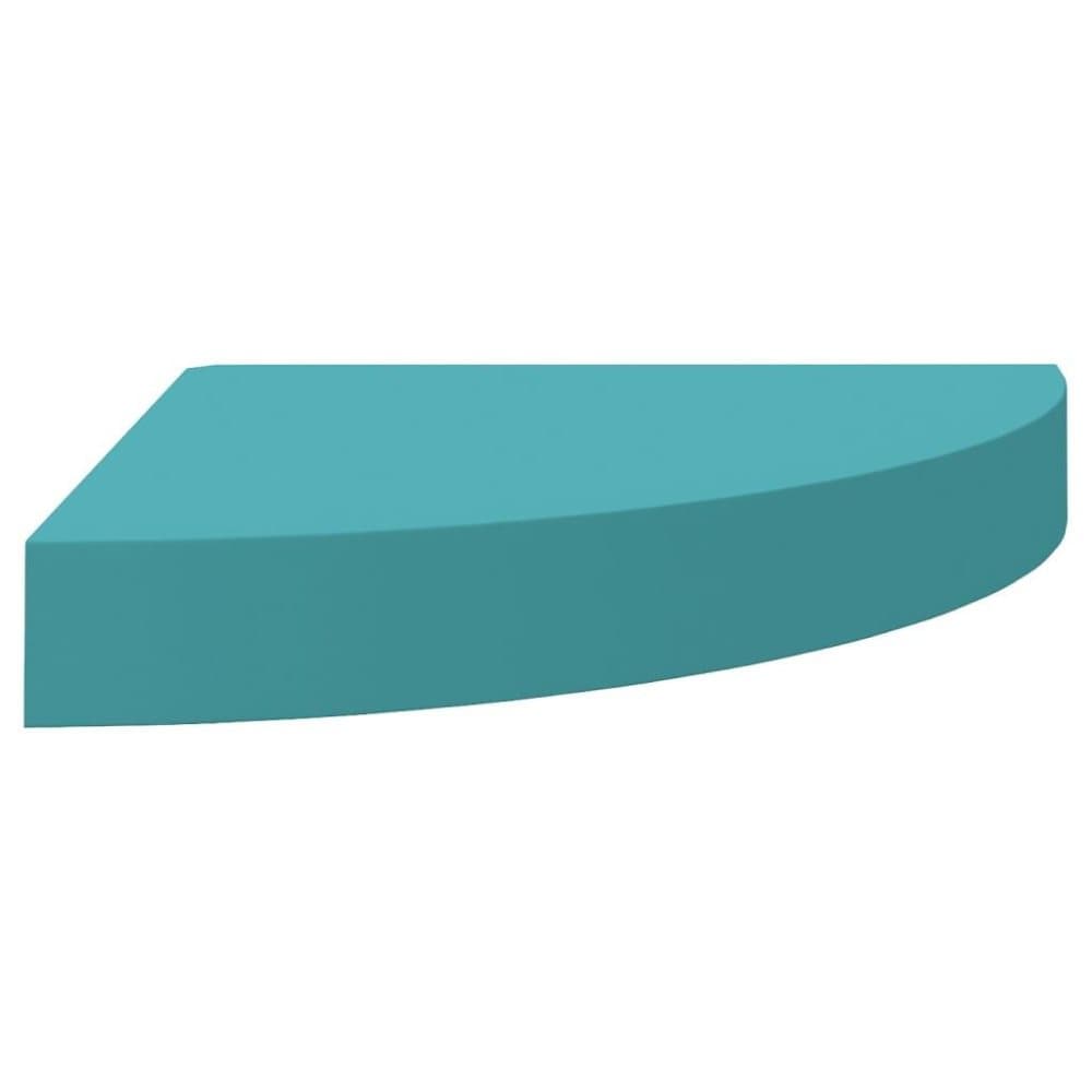 vidaXL Svävande hörnhylla blå 25x25x3,8 cm MDF