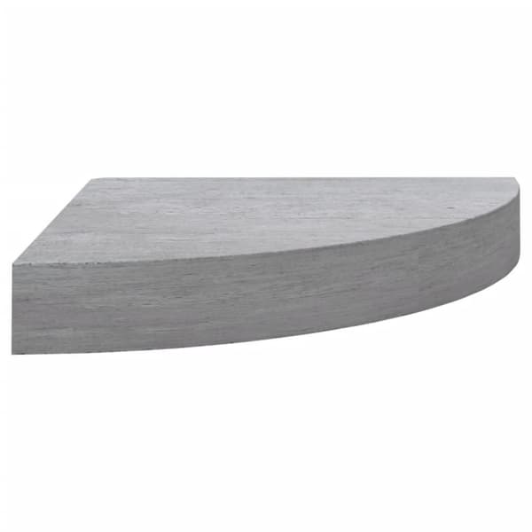 vidaXL hjørnehylder 2 stk. 35x35x3,8 cm MDF betongrå