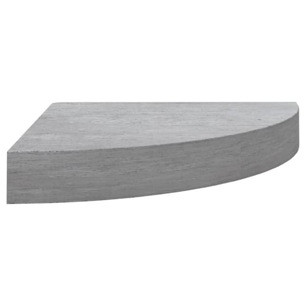 vidaXL hjørnehylder 4 stk. 25x25x3,8 cm MDF betongrå