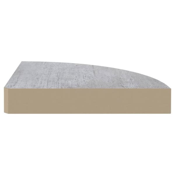 vidaXL Seinäkulmahyllyt 4 kpl betoninharmaa 35x35x3,8 cm MDF
