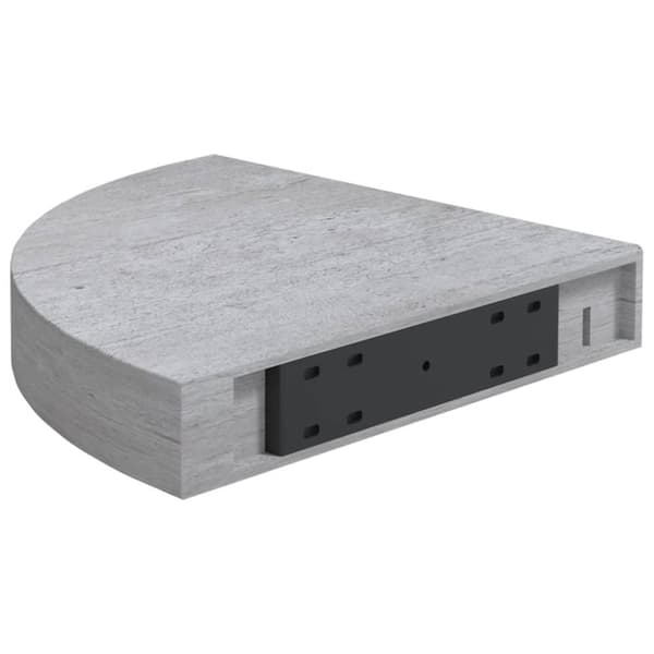 vidaXL Seinäkulmahyllyt 4 kpl betoninharmaa 35x35x3,8 cm MDF