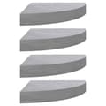 Pikkukuva 1 / 10: vidaXL Seinäkulmahyllyt 4 kpl betoninharmaa 35x35x3,8 cm MDF