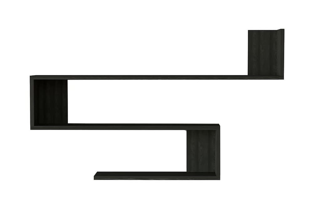 LISAHARA Vägghylla 20x120 cm 3-pack Antracit